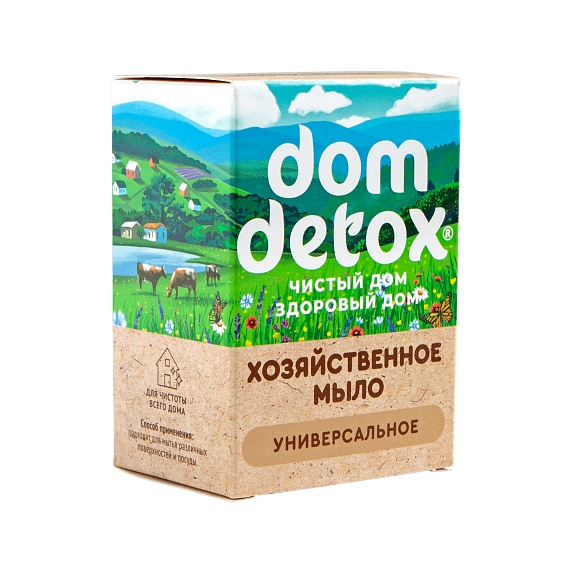Мыло хозяйственное Domdetox универсальное