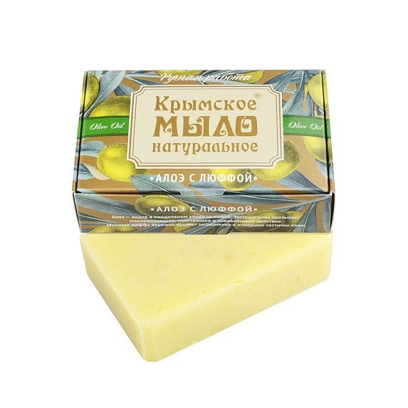 Крымское мыло натуральное "Алоэ с люффой"