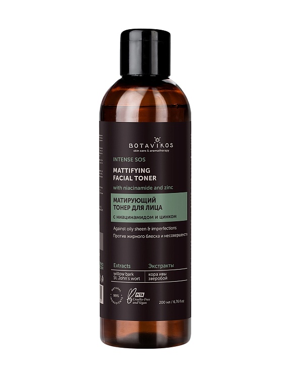Тонер для лица Матирующий "Intense SOS oil"