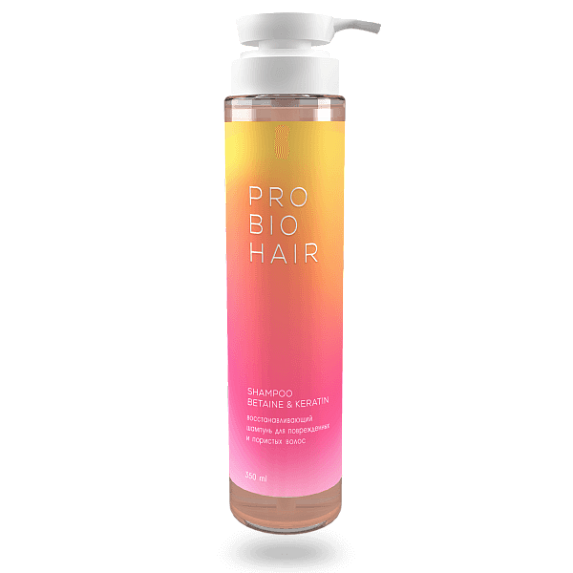 PRO BIO HAIR Восстанавливающий шампунь с кератином (бессульфатный)